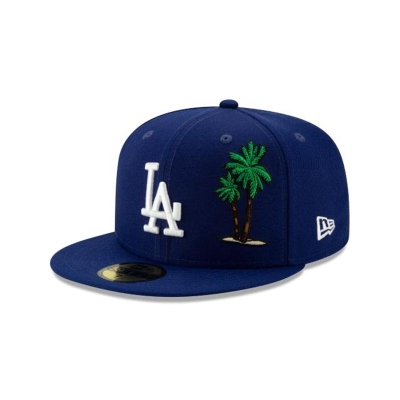 Blue Los Angeles Dodgers Hat - New Era MLB Team Describe 59FIFTY Fitted Caps USA2430598